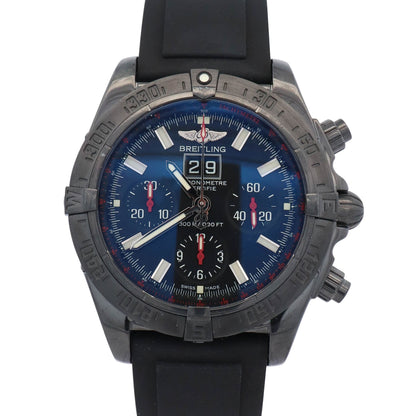 Breitling Blackbird 44mm Black Chronograph Dial Watch Ref# M4435911BA27 - Happy Jewelers Fine Jewelry Lifetime Warranty