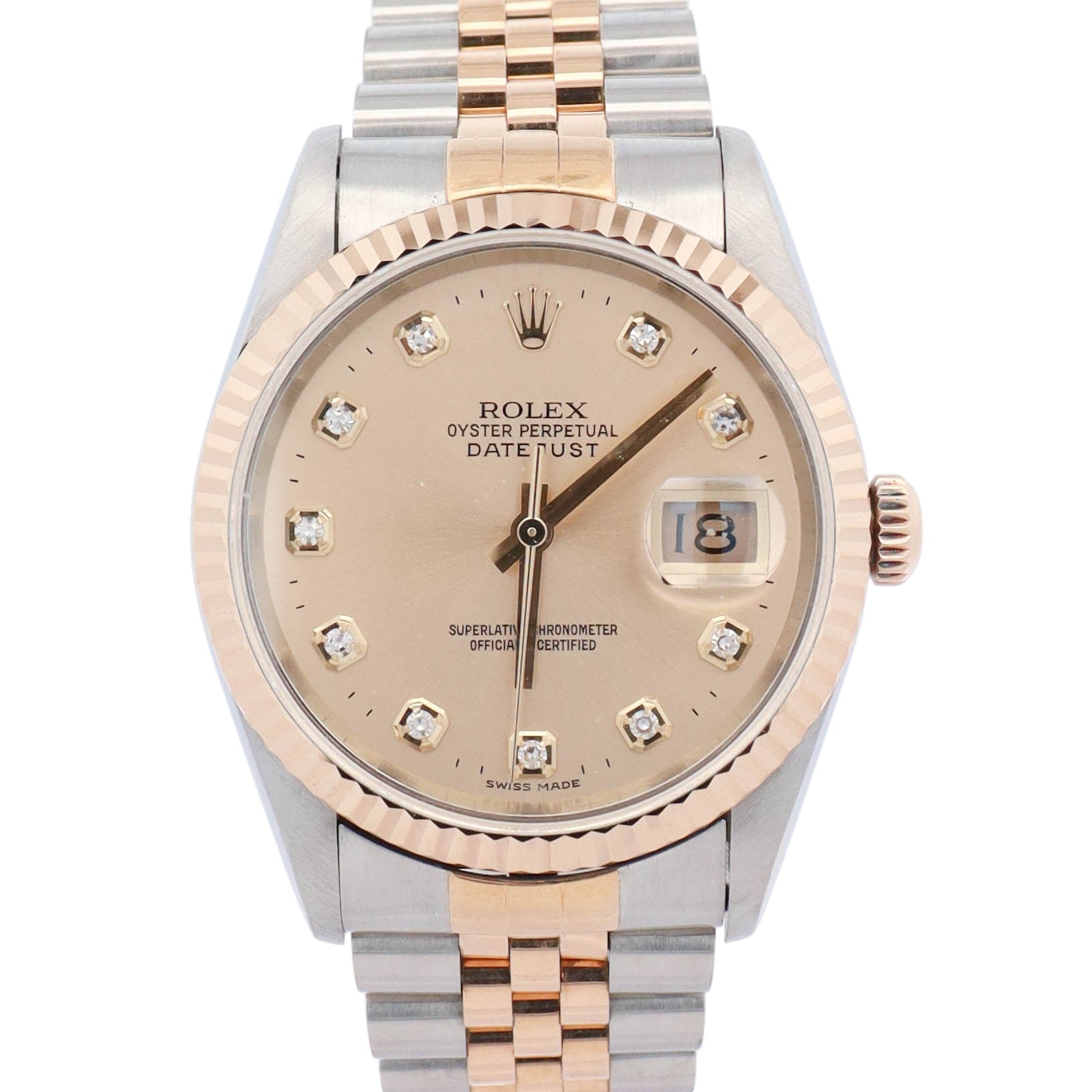 Rolex Datejust 36mm Champagne Dial Watch Ref# 16233 - Happy Jewelers Fine Jewelry Lifetime Warranty