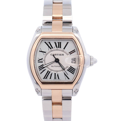 Cartier Roadster 37mm Silver Dial Watch Ref# W62031Y4 - Happy Jewelers Fine Jewelry Lifetime Warranty
