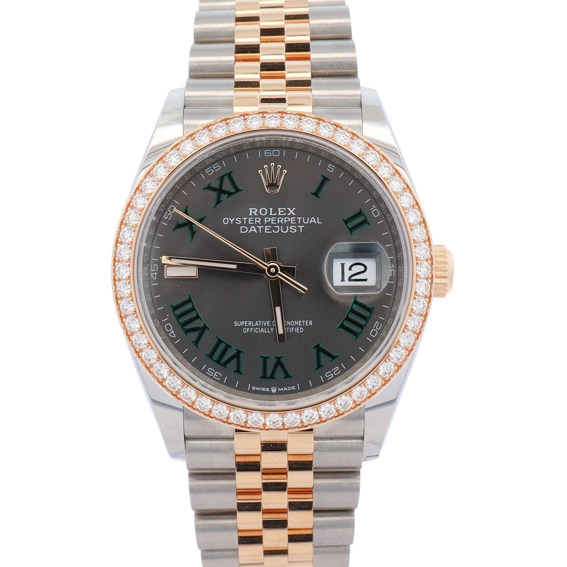 Rolex Datejust 36mm Wimbledon Dial Watch Ref# 126283RBR - Happy Jewelers Fine Jewelry Lifetime Warranty