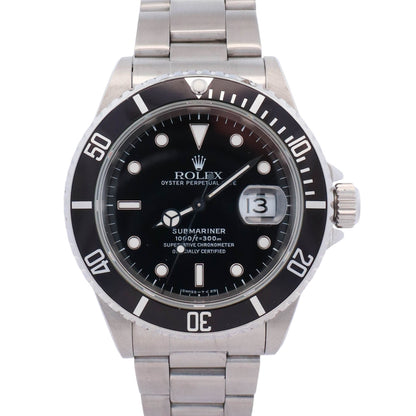 Rolex Submariner Stainless Steel 40mm Black Dial Watch Ref# 16610 - Happy Jewelers Fine Jewelry Lifetime Warranty