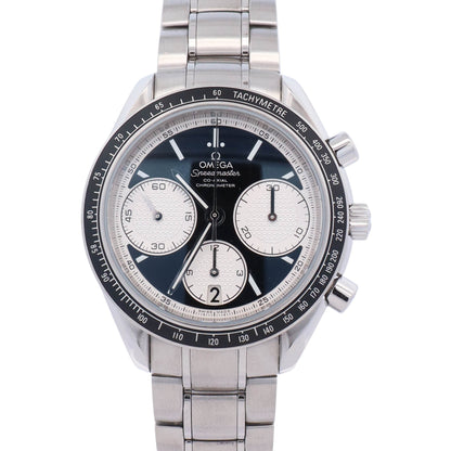 Omega Speedmaster Racing Stainless Steel 40mm Black Chronograph Dial Watch Ref# 326.30.40.50.01.002 - Happy Jewelers Fine Jewelry Lifetime Warranty
