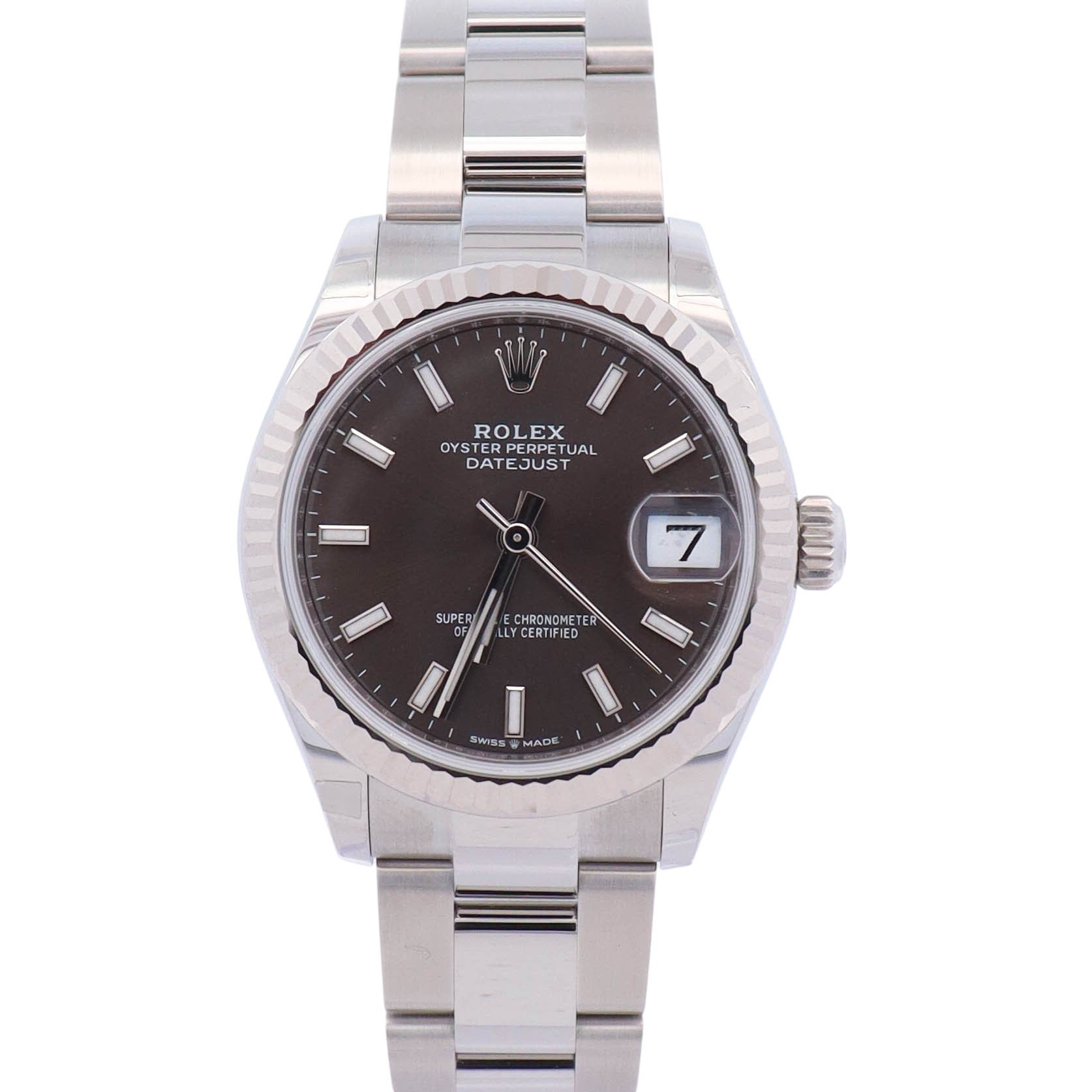 Rolex Datejust 31mm Grey Dial Watch Ref# 278274