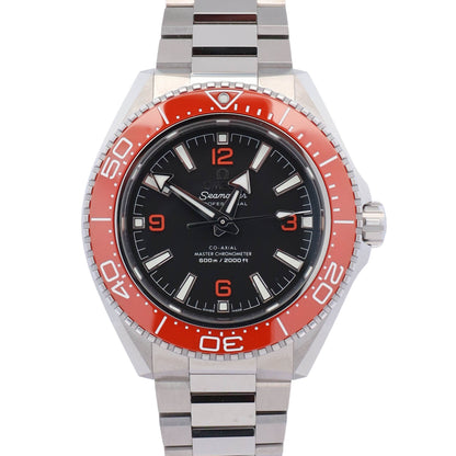 Omega Seamaster Planet Ocean Stainless Steel 42mm Black Stick Dial Watch Ref# 217.30.42.21.01.003 - Happy Jewelers Fine Jewelry Lifetime Warranty