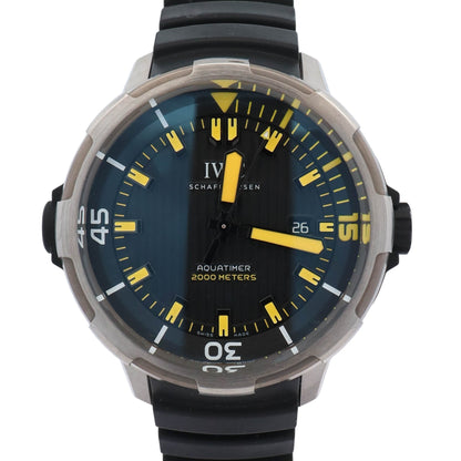 IWC Aquatimer 46mm Black Dial Watch Ref# IW358001 - Happy Jewelers Fine Jewelry Lifetime Warranty