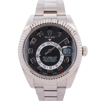 Rolex Sky-Dweller 42mm Black Dial Watch Ref# 326939 - Happy Jewelers Fine Jewelry Lifetime Warranty