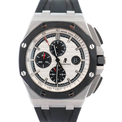 Audemars Piguet Royal Oak Offshore "Panda" 44mm Silver Chronograph Dial Watch# 26400SO.OO.A002CA.01 - Happy Jewelers Fine Jewelry Lifetime Warranty