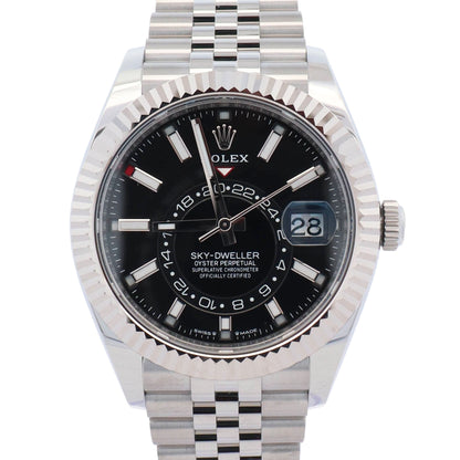 Rolex Sky-Dweller 42mm Black Dial Watch Ref# 336934