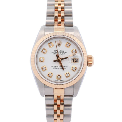 Rolex Datejust 26mm White Dial Watch Ref# 69173 - Happy Jewelers Fine Jewelry Lifetime Warranty