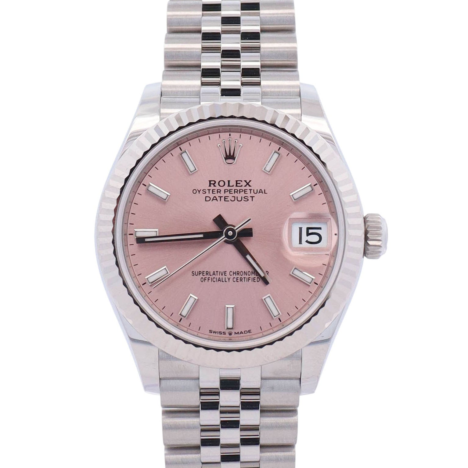 Rolex Datejust 31mm Pink Dial Watch Ref# 278274 - Happy Jewelers Fine Jewelry Lifetime Warranty