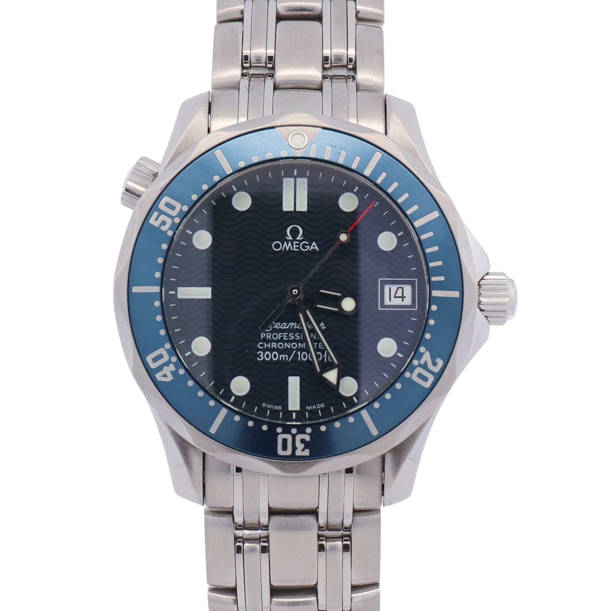 Omega Seamaster 36mm Blue Dial Watch Ref# 2551.80.00 - Happy Jewelers Fine Jewelry Lifetime Warranty