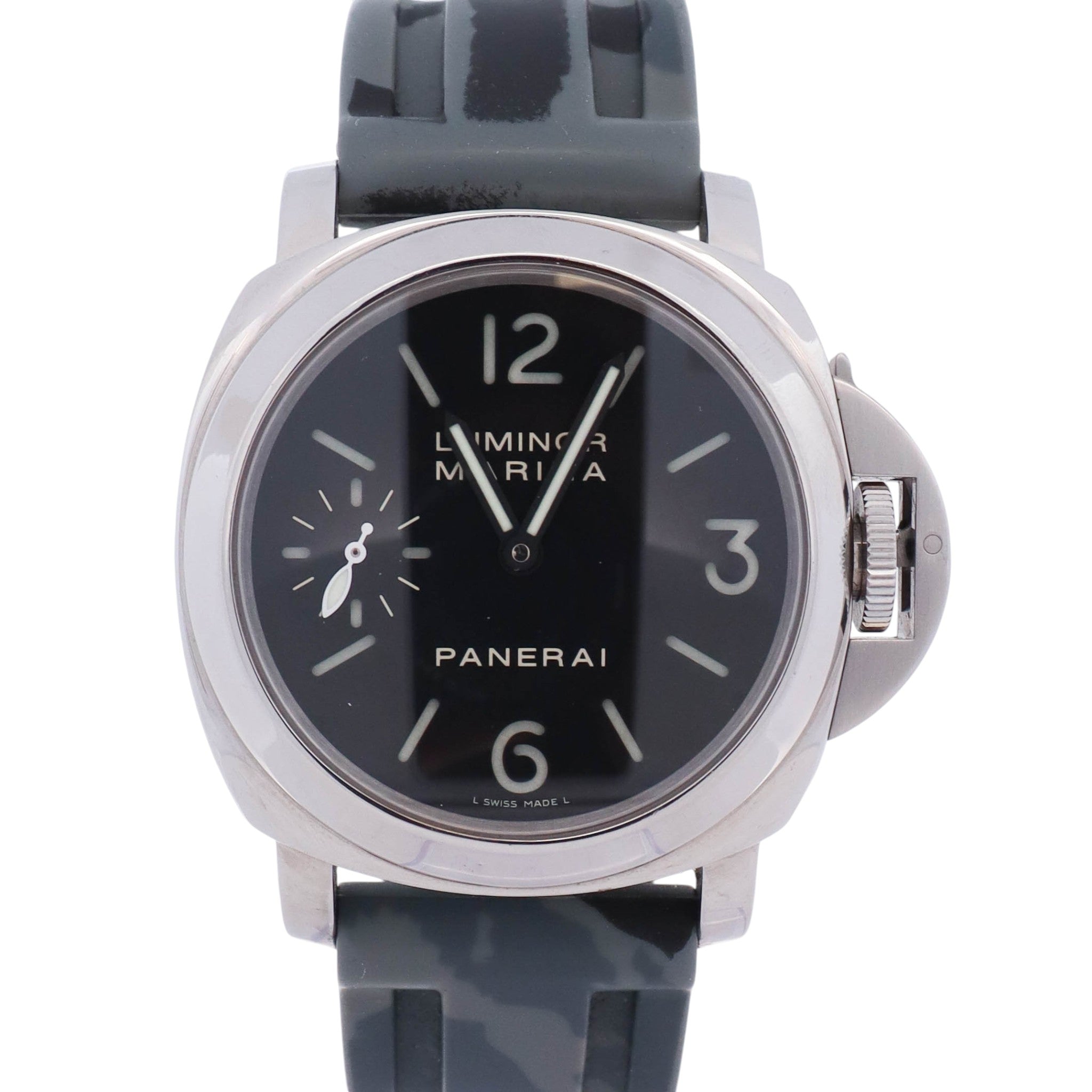 Panerai Luminor 44mm Black Dial Watch Ref# PAM00111 - Happy Jewelers Fine Jewelry Lifetime Warranty