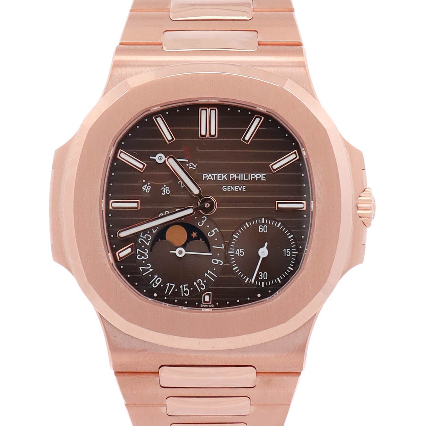 Patek Philippe Nautilus 40mm Brown Stick Dial Watch Ref#  5712/1R-001 - Happy Jewelers Fine Jewelry Lifetime Warranty