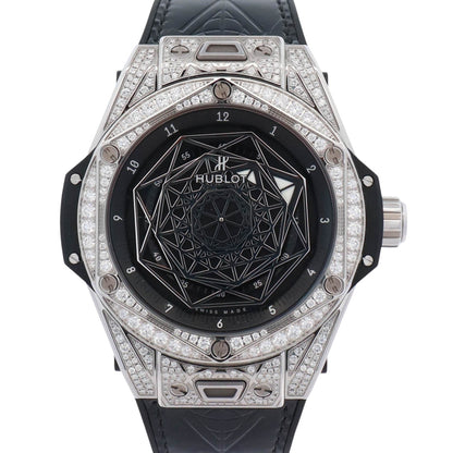 Hublot Big Bang Sang Bleu 39mm Black Dial Watch Ref# 465.SS.1117.VR.1704.MXM18 - Happy Jewelers Fine Jewelry Lifetime Warranty