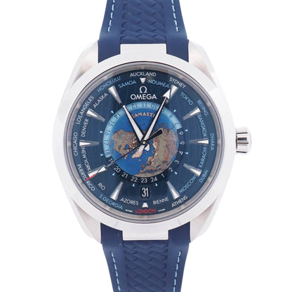 Omega Speedmaster Aquatimer 43mm Blue Earth Dial Watch Ref# 220.12.43.22.03.001 - Happy Jewelers Fine Jewelry Lifetime Warranty