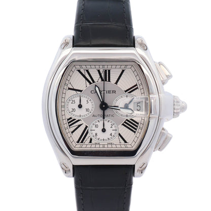 Cartier Roadster 48mm Silver Dial Watch Ref# W62019X6 - Happy Jewelers Fine Jewelry Lifetime Warranty
