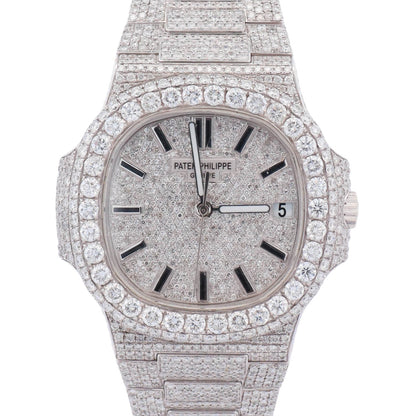 Patek Philippe Nautilus 40mm Pave Dial Watch Ref# 5711 - Happy Jewelers Fine Jewelry Lifetime Warranty