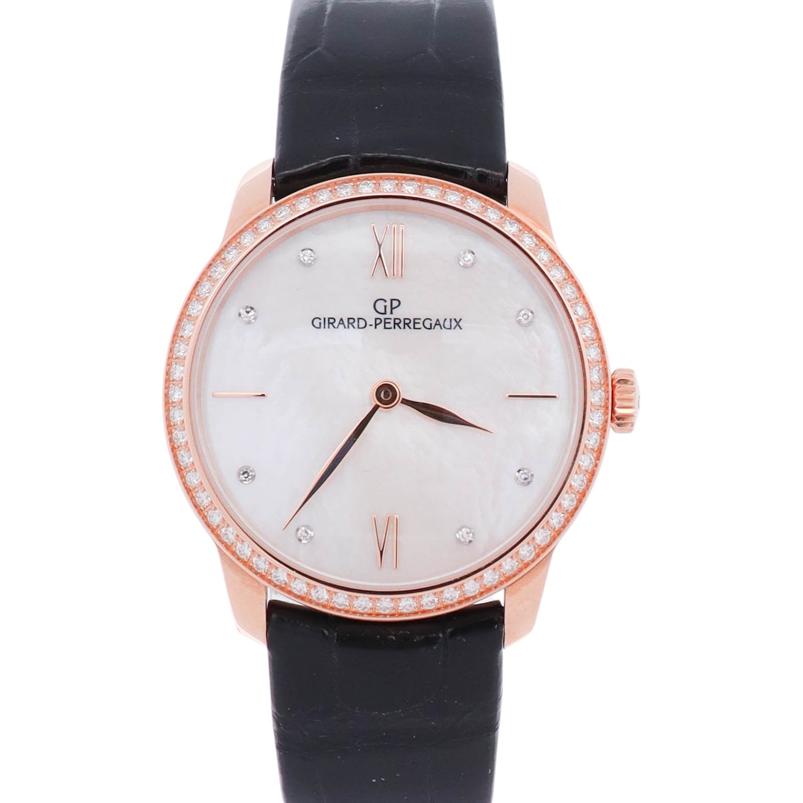 Girard-Perregaux 1966 30mm Mother Of Pearl Dial Watch Ref# 49528D52A771-CK6A - Happy Jewelers Fine Jewelry Lifetime Warranty