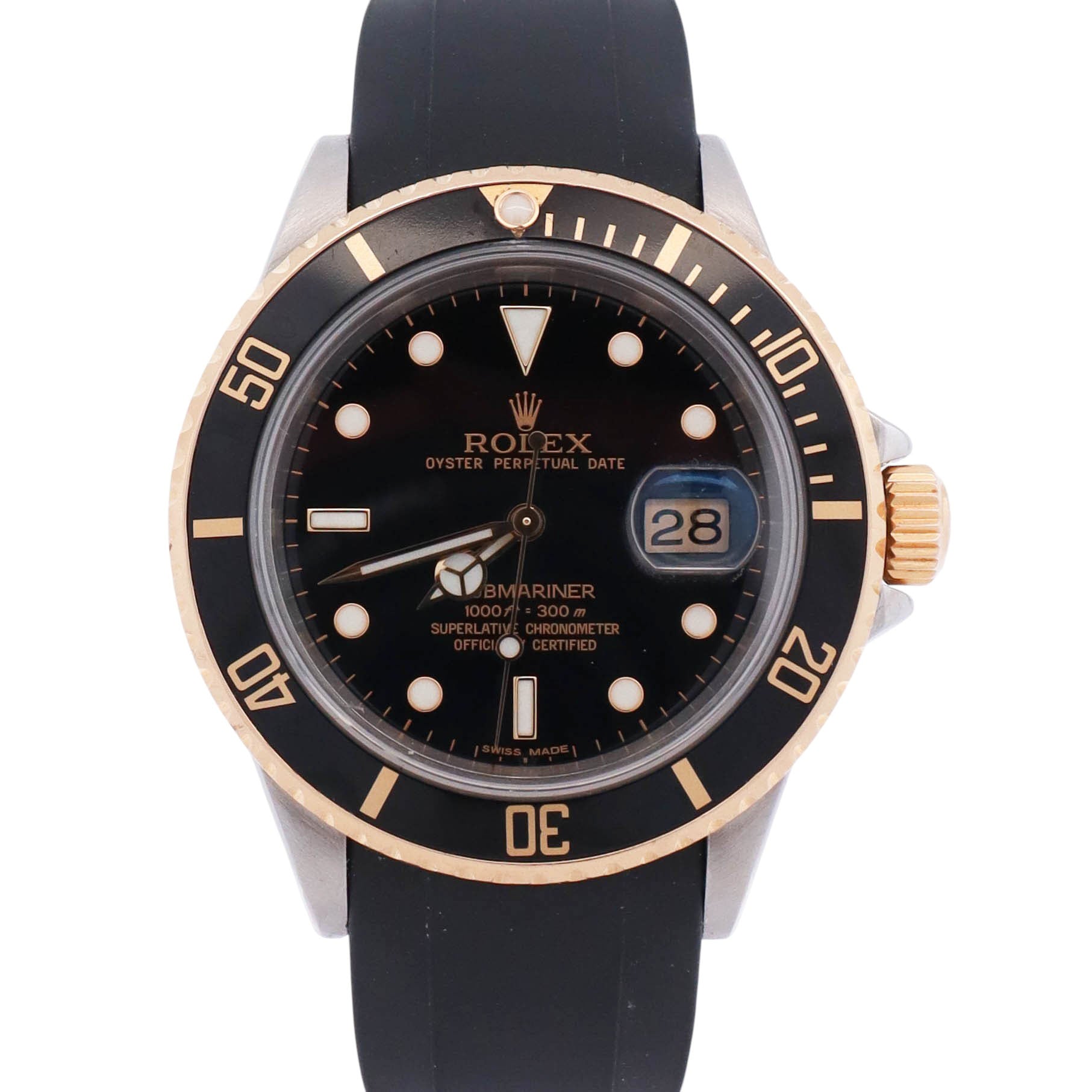 Rolex Submariner 40mm Black Dot Dial Watch Ref# 16803 – Happy Jewelers