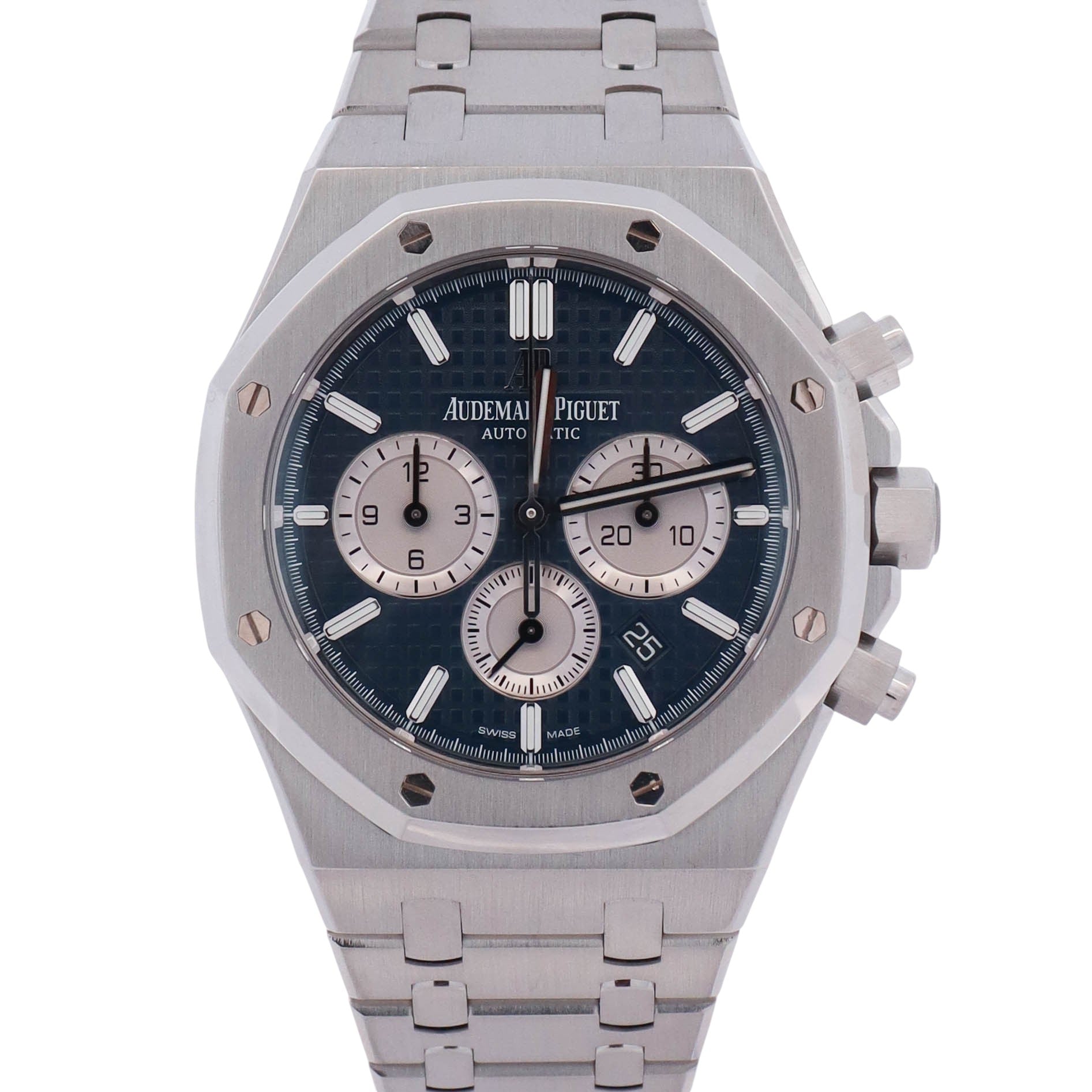 Audemars Piguet Royal Oak 41mm Blue Dial Watch Ref# 26331ST.OO.1220ST.01