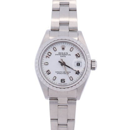 Rolex Datejust 26mm White Dial Watch Ref# 79240 - Happy Jewelers Fine Jewelry Lifetime Warranty