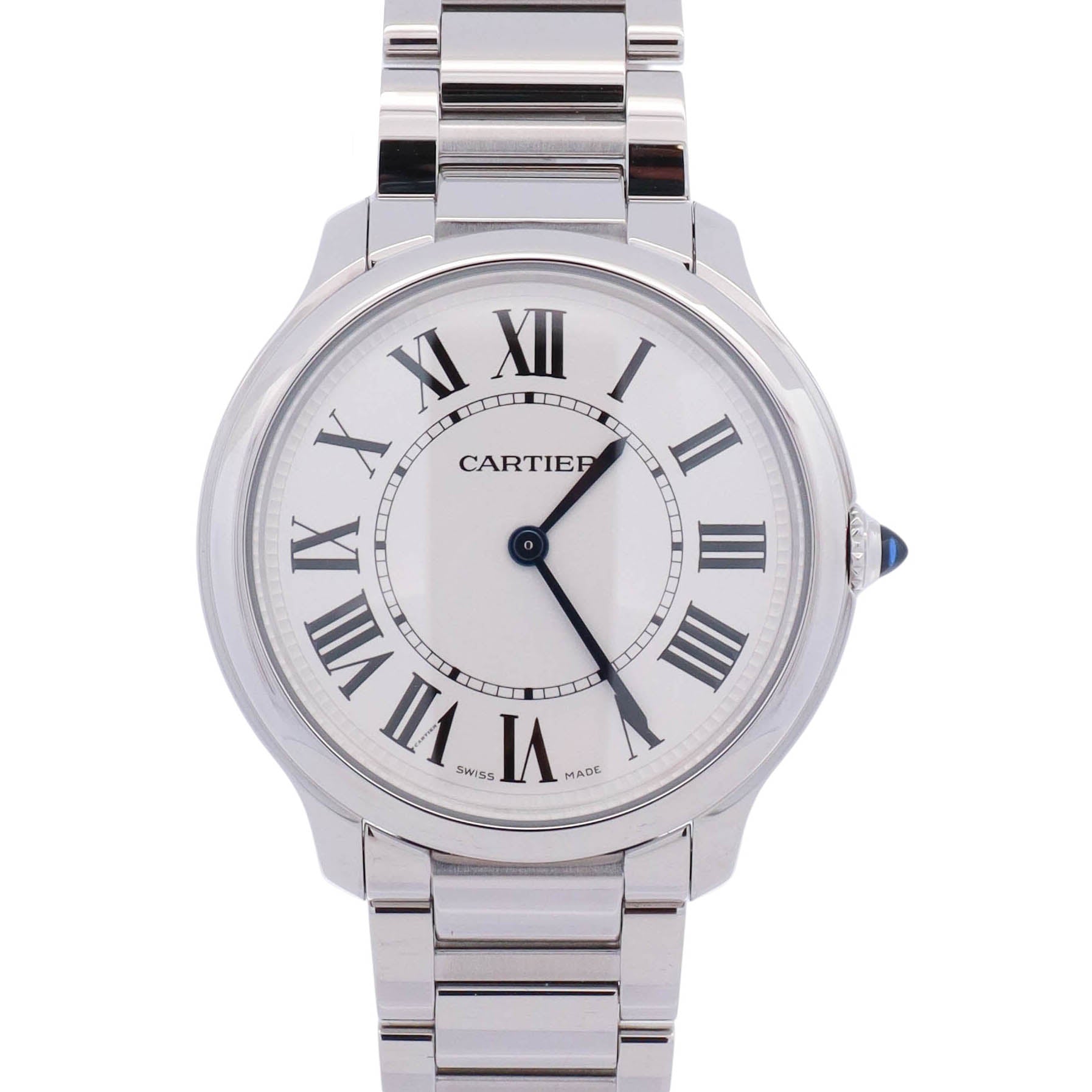 Cartier Ronde Must 36mm White Dial Watch Ref# WSRN0034 - Happy Jewelers Fine Jewelry Lifetime Warranty