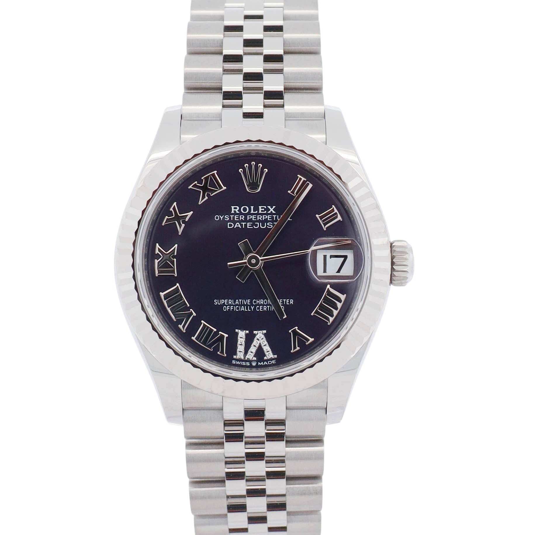 Rolex Datejust 31mm Purple Dial Watch Ref# 278274