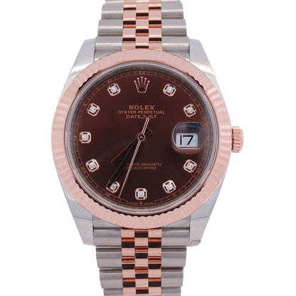 Rolex Datejust 41mm Chocolate Dial Watch Ref# 126331 - Happy Jewelers Fine Jewelry Lifetime Warranty