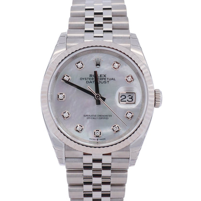 Rolex Datejust 36mm MOP Dial Watch Ref# 126234 - Happy Jewelers Fine Jewelry Lifetime Warranty