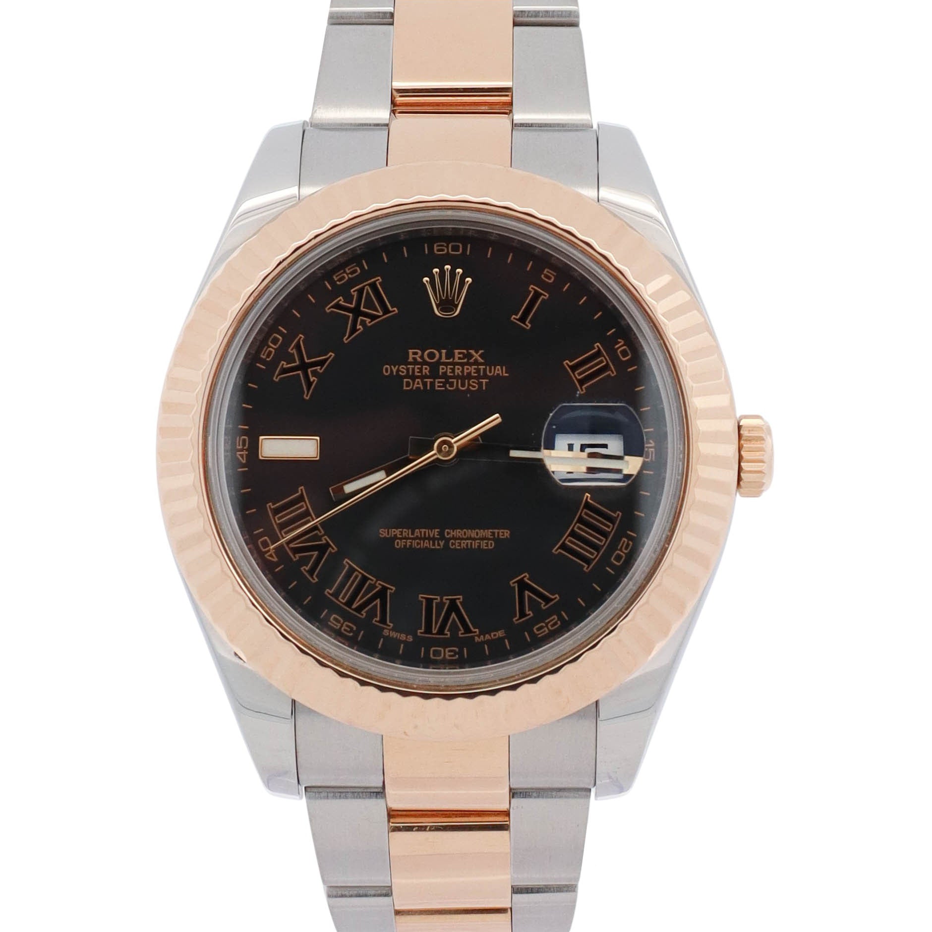 Rolex Datejust 41mm Black Dial Watch Ref# 116333 - Happy Jewelers Fine Jewelry Lifetime Warranty