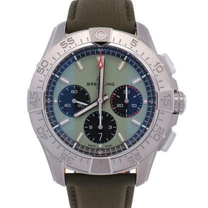 Breitling Avenger B01  44mm Green Dial Watch Ref# AB0147 - Happy Jewelers Fine Jewelry Lifetime Warranty