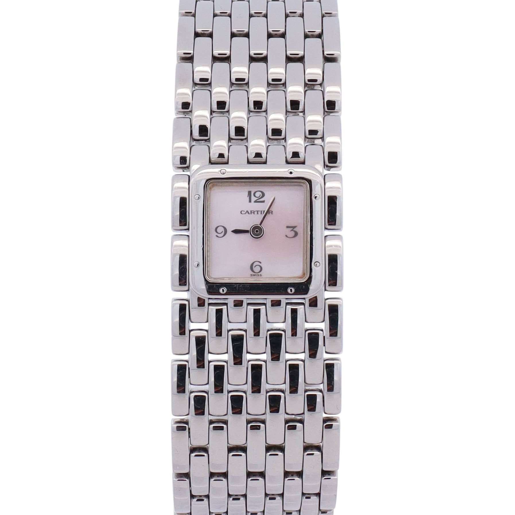 Cartier Panthere Ruban 17mm MOP Dial Watch Ref# W61003T9 - Happy Jewelers Fine Jewelry Lifetime Warranty