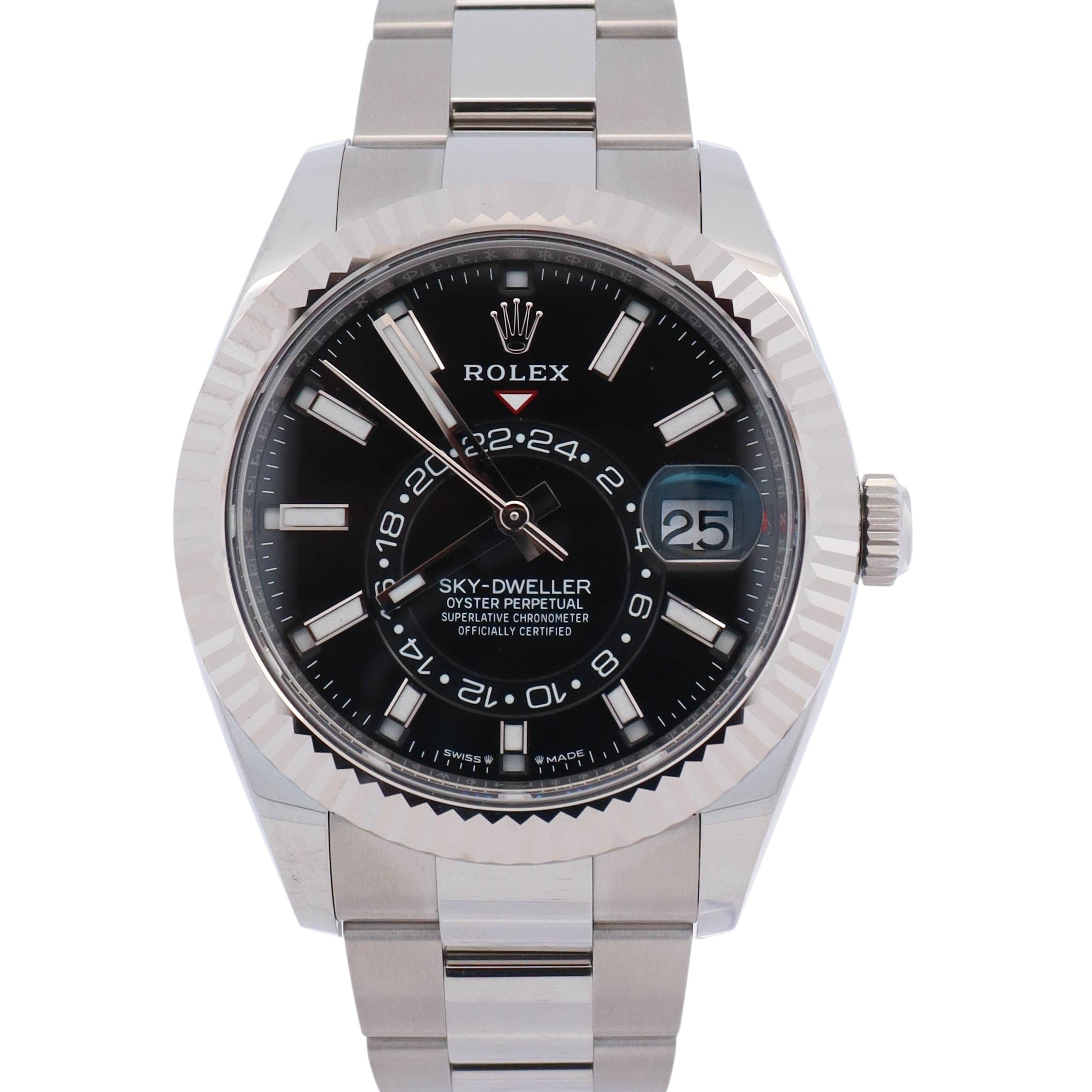 Rolex Sky-Dweller 42mm Black Dial Watch Ref# 336934 - Happy Jewelers Fine Jewelry Lifetime Warranty