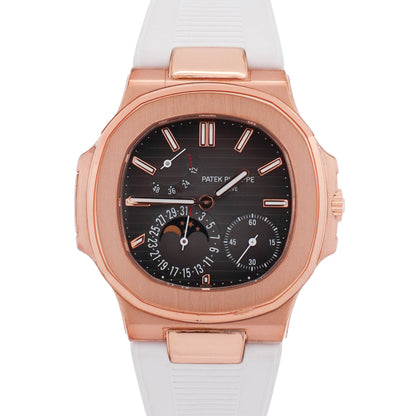 Patek Philippe Nautilus 40mm Grey Dial Watch Ref # 5712R-001 - Happy Jewelers Fine Jewelry Lifetime Warranty