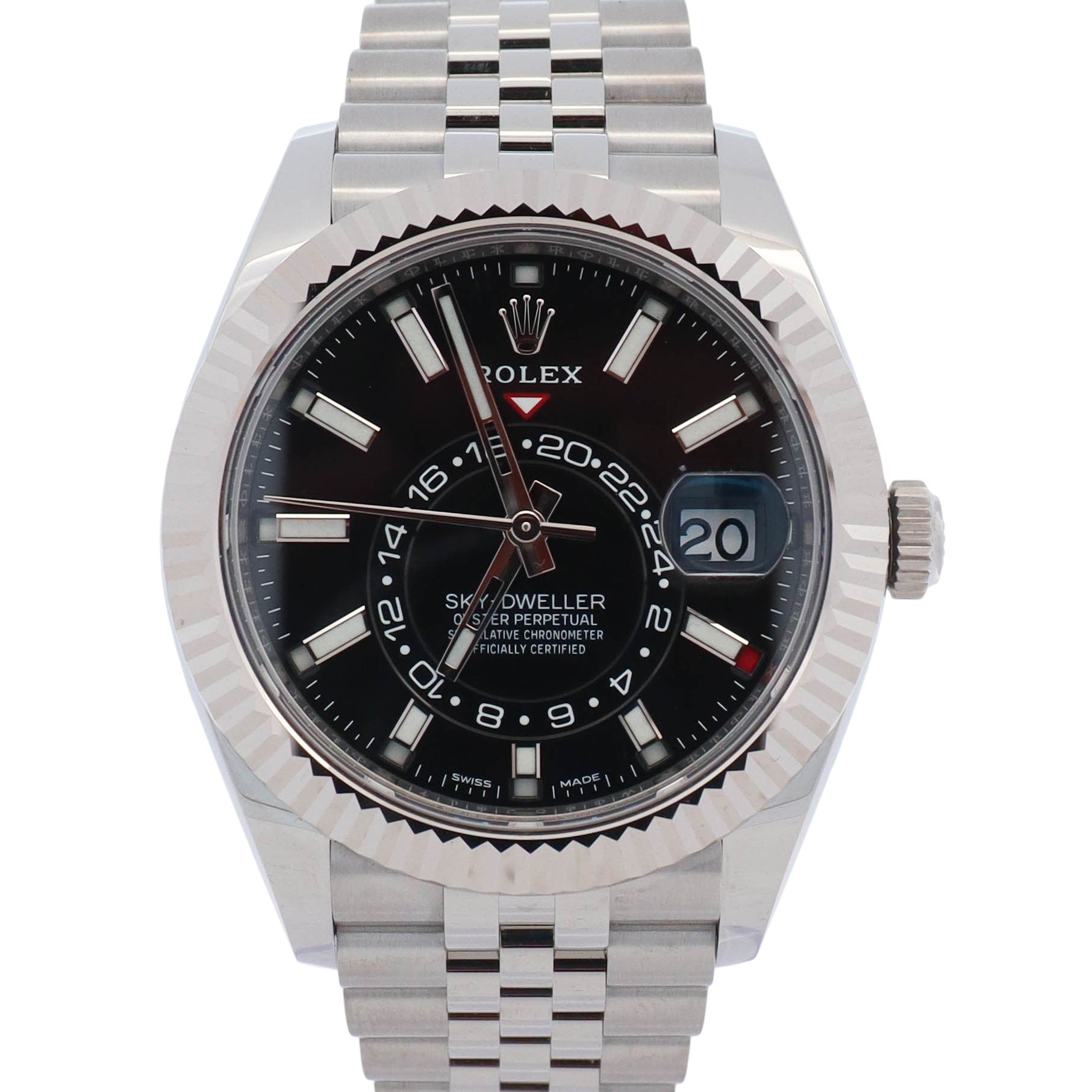 Rolex Sky-Dweller 42 mm Black Dial Watch Ref# 326934 - Happy Jewelers Fine Jewelry Lifetime Warranty