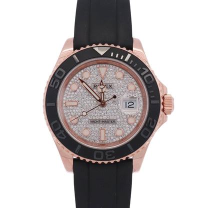 Rolex Yacht-Master 40mm Factory Pave Dial Watch Ref# 126655 - Happy Jewelers Fine Jewelry Lifetime Warranty