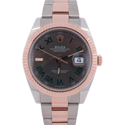 Rolex Datejust 41mm Wimbledon Dial Watch Ref# 126331 - Happy Jewelers Fine Jewelry Lifetime Warranty