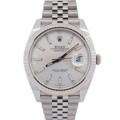 Rolex Datejust 41mm Silver Dial Watch Ref# 126334 - Happy Jewelers Fine Jewelry Lifetime Warranty