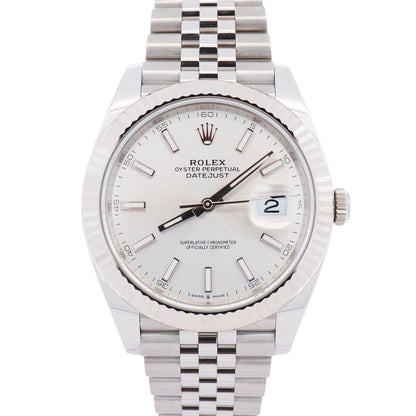 Rolex Datejust 41mm Silver Dial Watch Ref# 126334