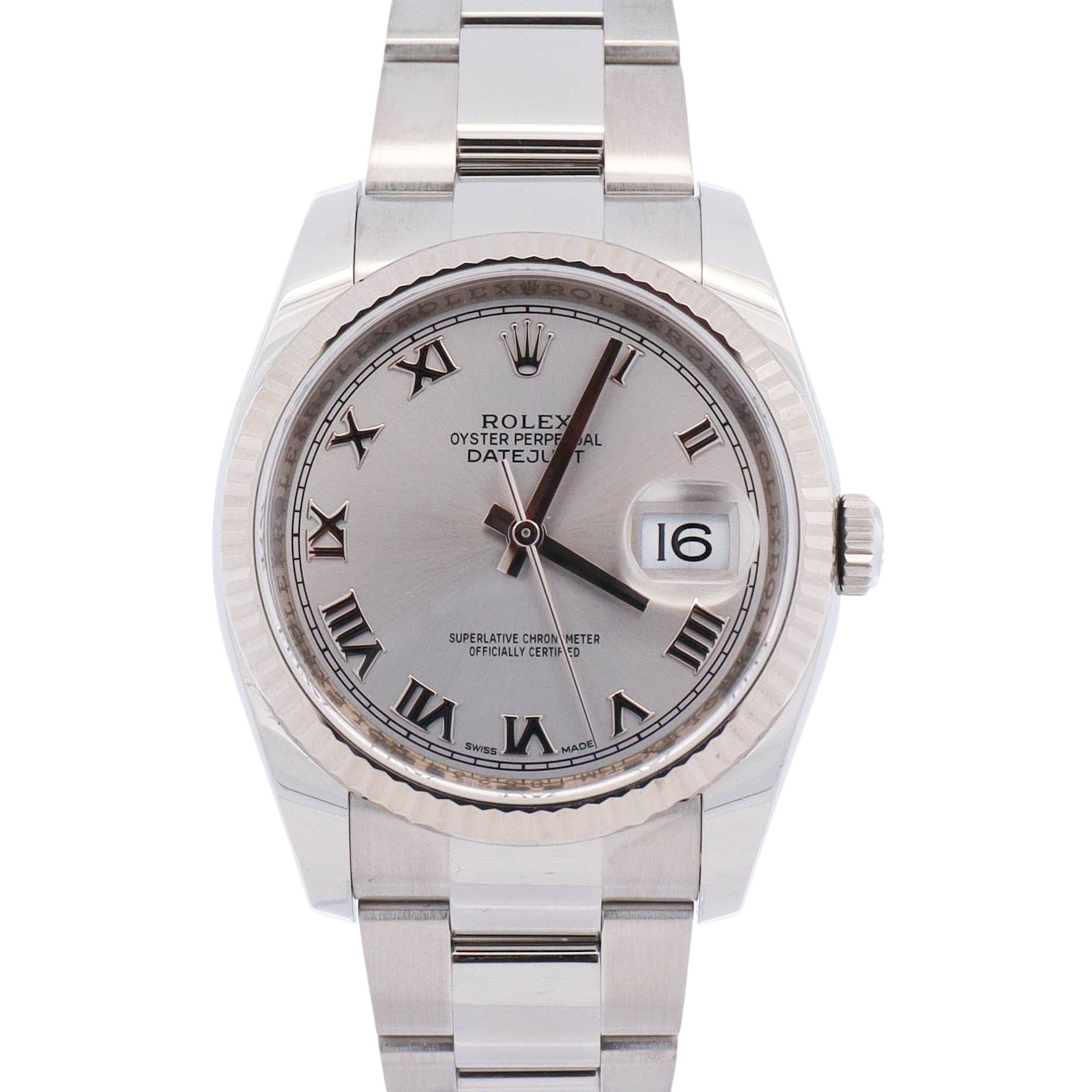 Rolex Datejust 36mm Silver Watch Ref# 116234 - Happy Jewelers Fine Jewelry Lifetime Warranty