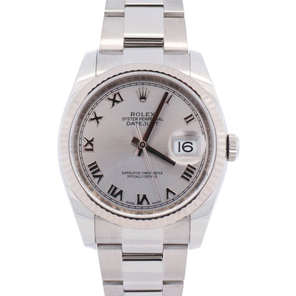 Rolex Datejust 36mm Silver Watch Ref# 116234 - Happy Jewelers Fine Jewelry Lifetime Warranty