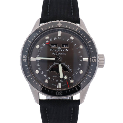 Blancpain Fifty Fathoms 45mm Black Dial Watch Ref# 5054-1110- B52A - Happy Jewelers Fine Jewelry Lifetime Warranty
