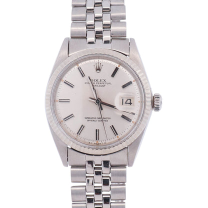 Rolex Datejust 36mm Silver Dial Watch Ref# 1601