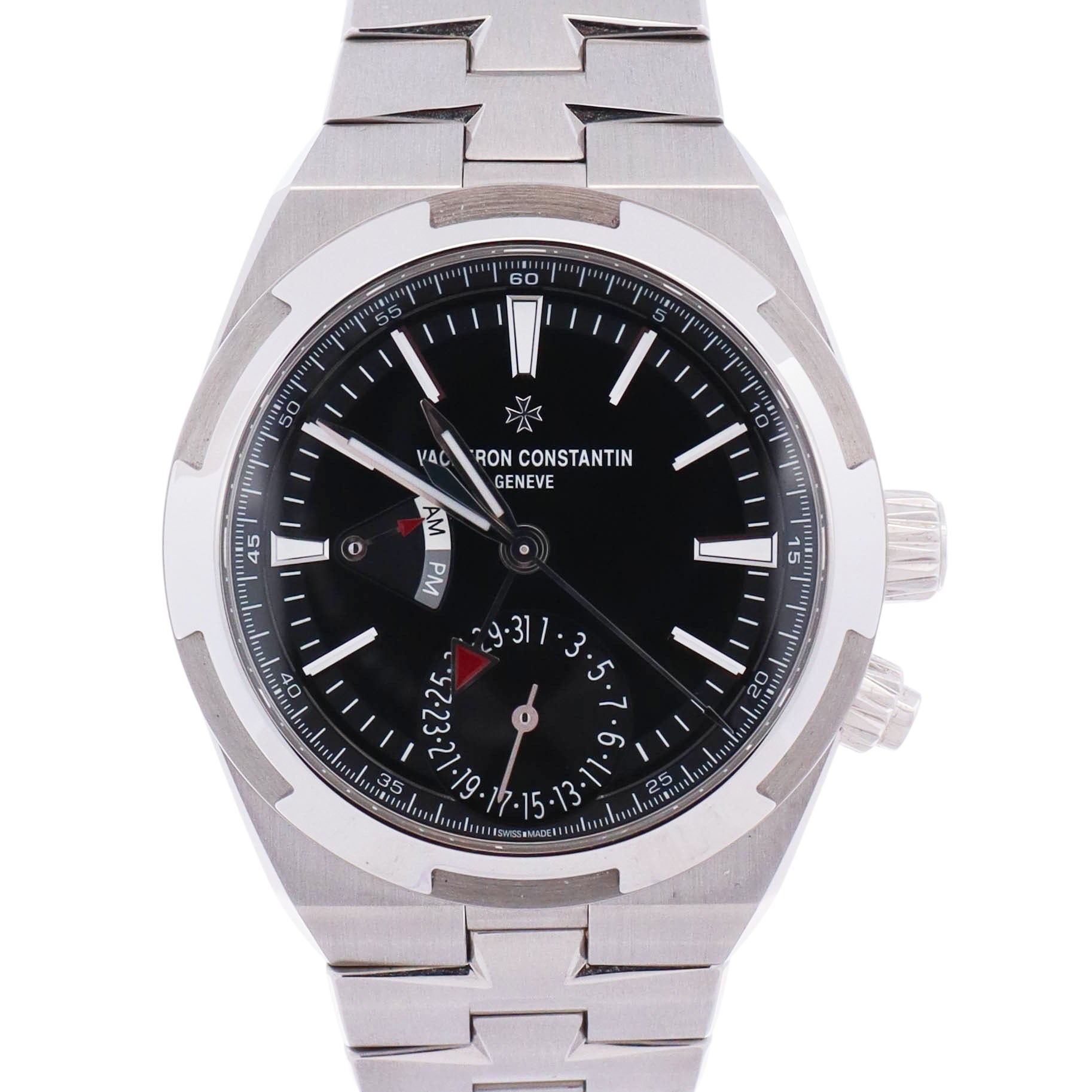Vacheron Constantin Overseas Dual Time 41mm Black Dial Watch Ref# 7900V/110A-B546 - Happy Jewelers Fine Jewelry Lifetime Warranty