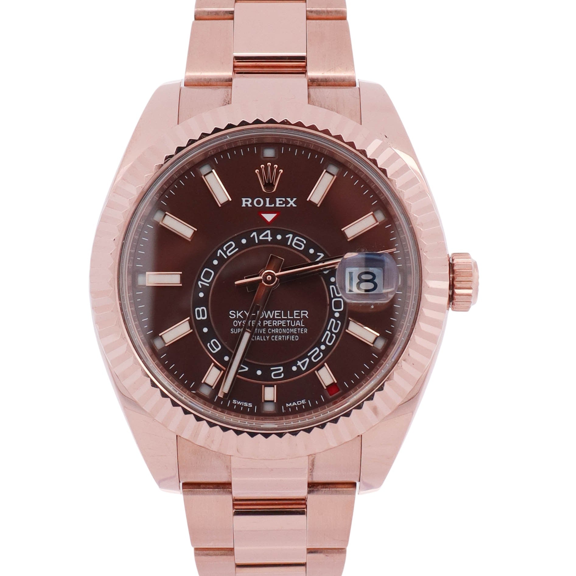 Rolex Sky-Dweller 42mm Chocolate Dial Watch Ref# 326935