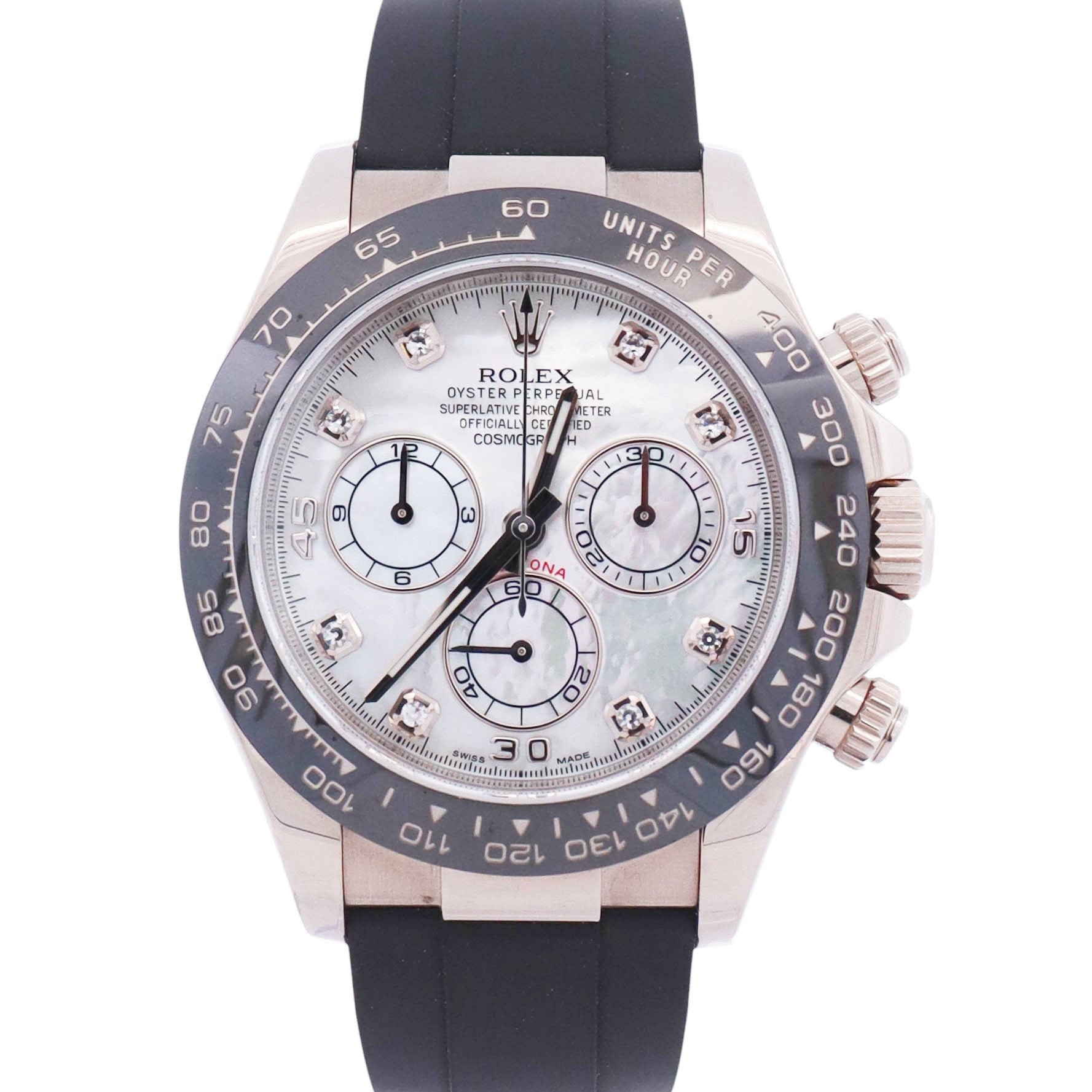 Rolex Daytona 40mm MOP Dial Watch Ref# 116519LN - Happy Jewelers Fine Jewelry Lifetime Warranty