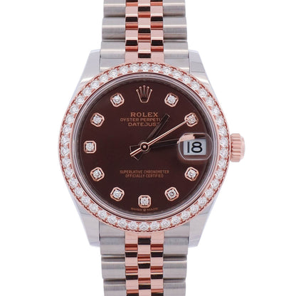 Rolex Datejust 31mm Brown Dial Watch Ref# 278381RBR - Happy Jewelers Fine Jewelry Lifetime Warranty