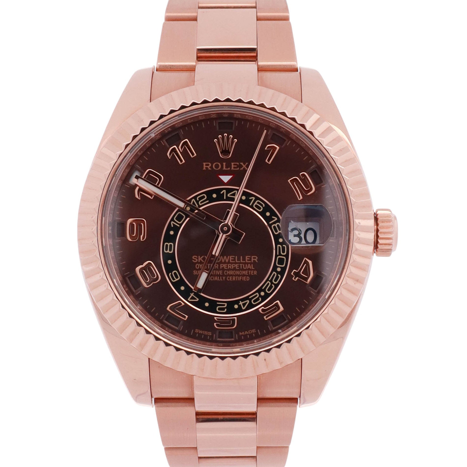 Rolex Sky-Dweller 42mm Chocolate Dial Watch Ref# 326935