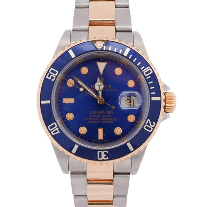 Rolex Submariner 40mm Blue Dial Watch Ref# 16613