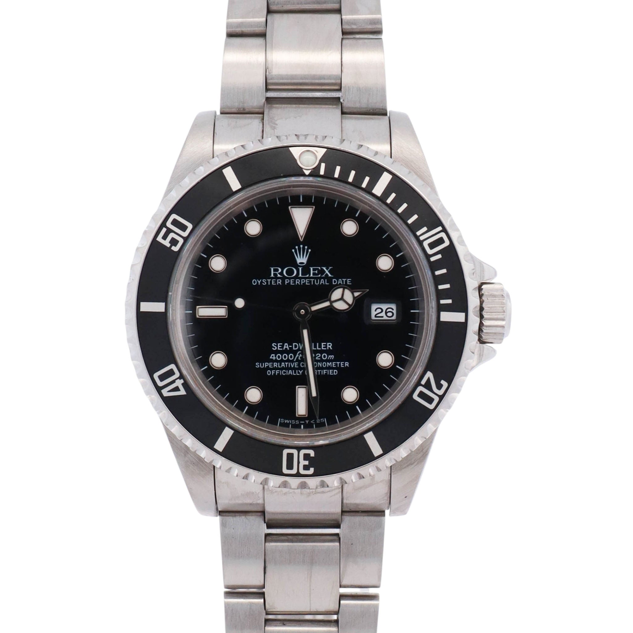 Rolex Sea-Dweller 40mm Black Dial Watch Ref# 16600
